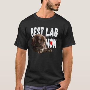 T-shirt Meilleure Maman Lab Chocolate Labrador Retriever B