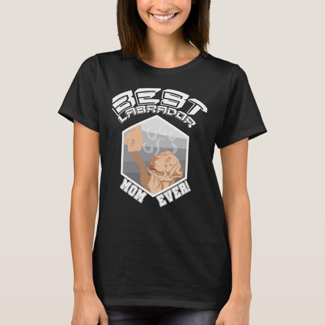 T-shirt Meilleure maman Labrador (Devant)