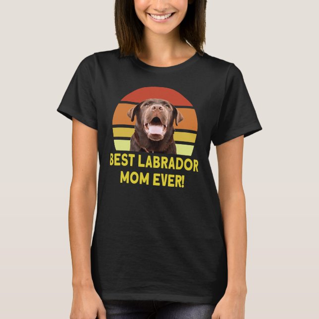 T-shirt Meilleure maman Labrador Ever 168 (Devant)