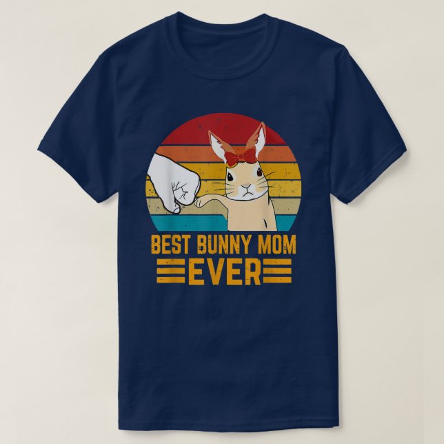 T-shirt Meilleure maman lapin Ever Lapin Lapin  (Design devant)