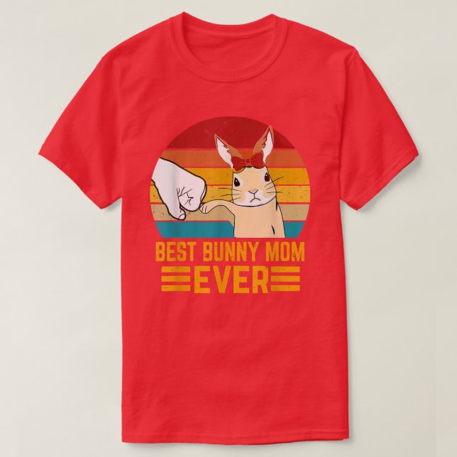 T-shirt Meilleure maman lapin Ever Lapin Lapin  (Design devant)