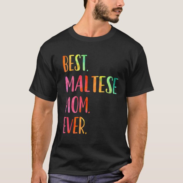 T-shirt Meilleure maman maltaise (Devant)