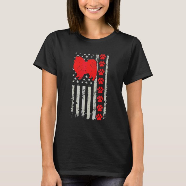 T-shirt Meilleure Maman Papa Eskimo Pompiers Drapeau États (Devant)