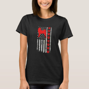 T-shirt Meilleure Maman Papa Spitz Pompiers Drapeau Usa Ch