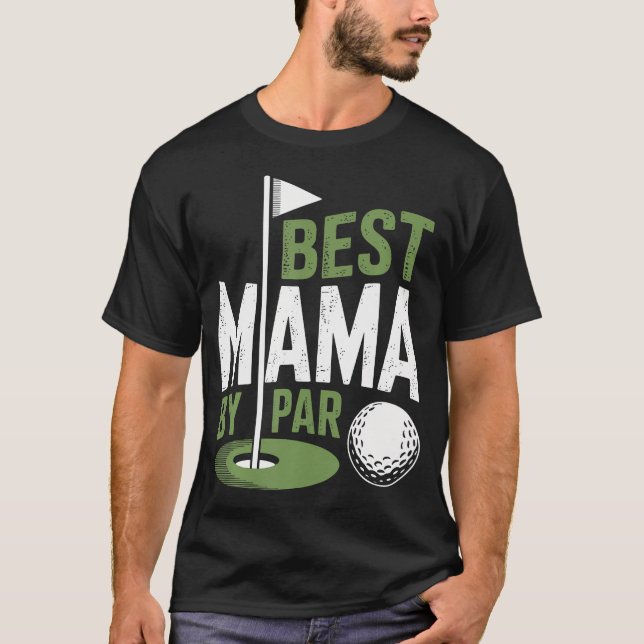 T-shirt Meilleure Maman Par Golf Troue En Un Mère (Devant)
