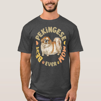 T-shirt Meilleure maman Pekingese jamais