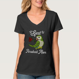 T-shirt Meilleure maman perroquet I Conure veuve verte Qua