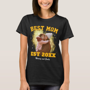 T-shirt Meilleure maman personnalisée photo bootleg rap fê