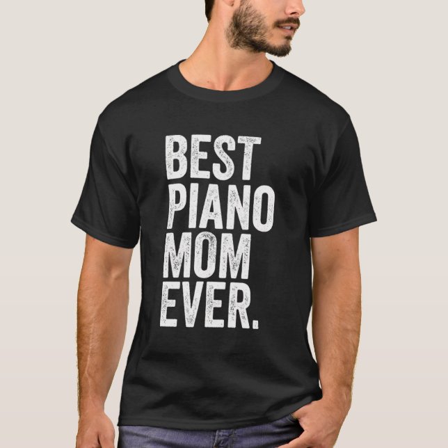 T-shirt Meilleure maman piano jamais plus grandes mères ma (Devant)