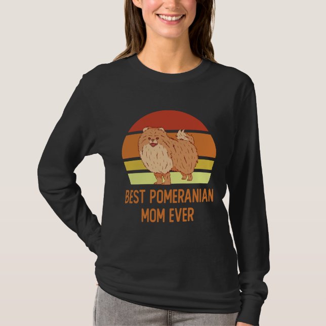 T-shirt Meilleure maman poméranienne jamais 12 (Devant)