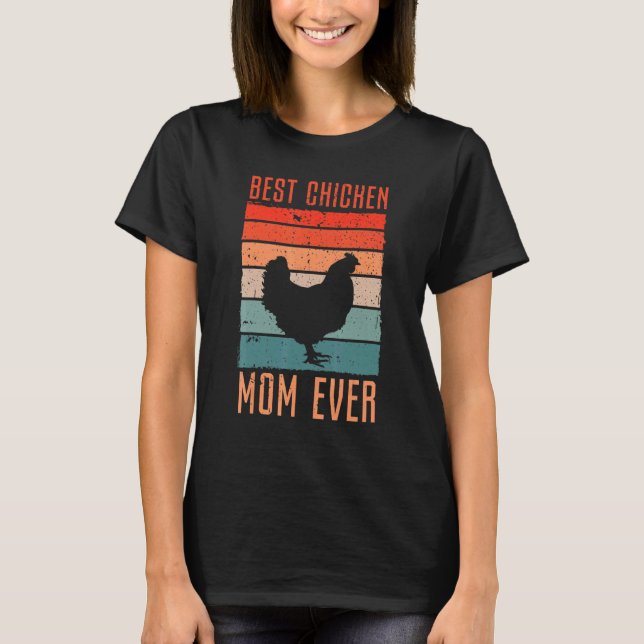 T-shirt Meilleure maman poulet jamais (Devant)