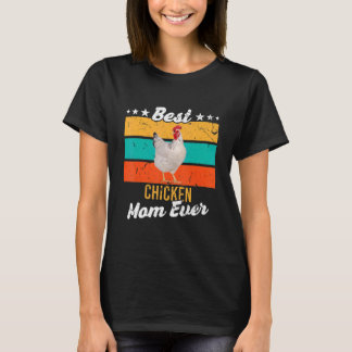 T-shirt Meilleure maman poulet Jamais maman poulet
