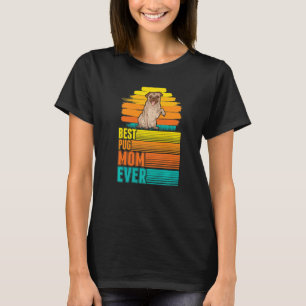 T-shirt Meilleure maman Pug de tous les temps Pug maman 1