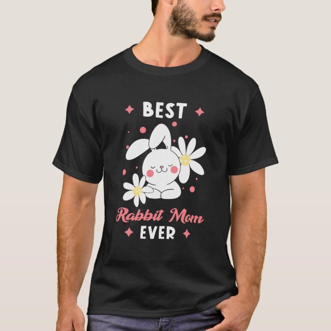 T-shirt Meilleure maman Rabbit jamais (Devant)