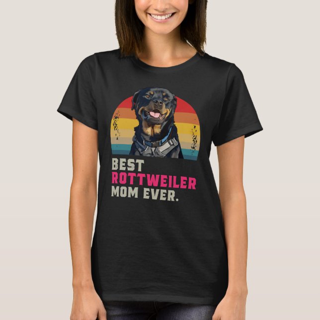 T-shirt Meilleure maman Rottweiler 13 ans (Devant)