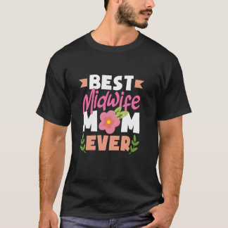 T-shirt Meilleure maman sage toujours Floral Art Design