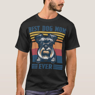 T-shirt Meilleure Maman Schnauzer Ever Drôle Maman de Chie