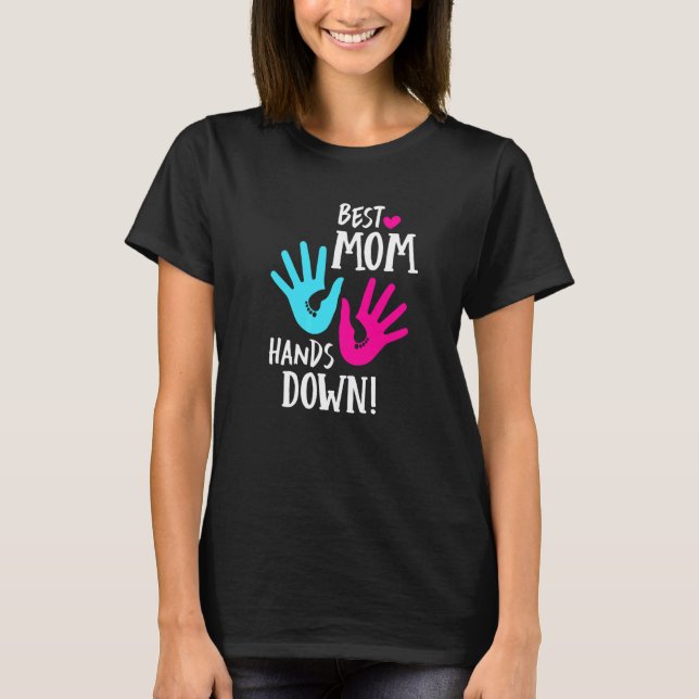 T-shirt Meilleure maman se ferme (Devant)
