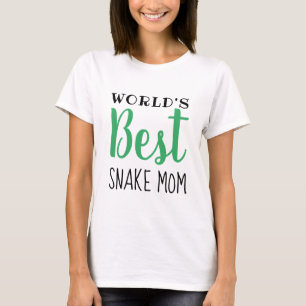 T-shirt Meilleure maman serpent du monde - Personnalisable