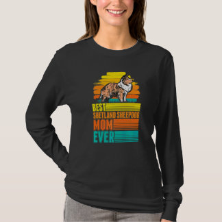 T-shirt Meilleure maman Shetland Sheepdog de tous les temp
