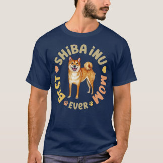 T-shirt Meilleure maman Shiba Inu jamais