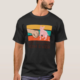 T-shirt Meilleure Maman Sphynx Chaton Sans Poils Chat Sphy