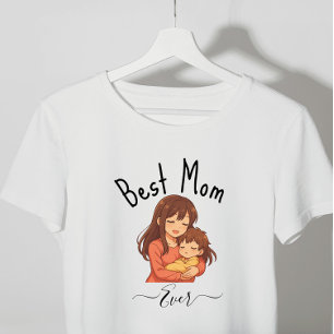 T-shirt Meilleure maman toujours personnalisée Fête des mè