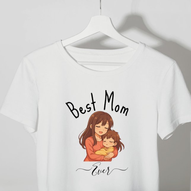 T-shirt Meilleure maman toujours personnalisée Fête des mè (Créateur téléchargé)