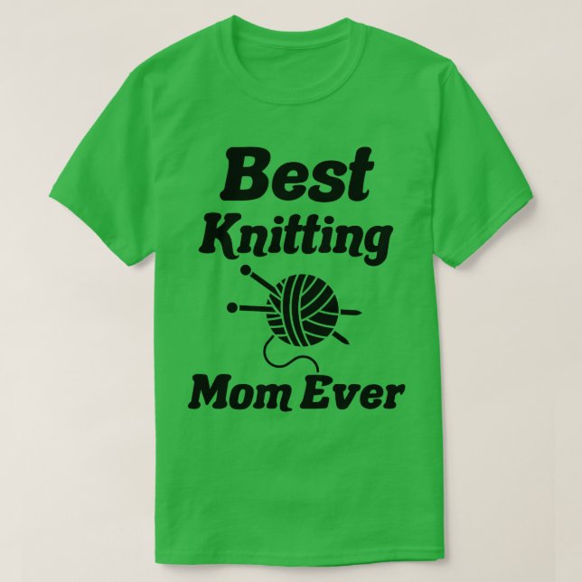 T-shirt meilleure maman tricot jamais20 (Design devant)