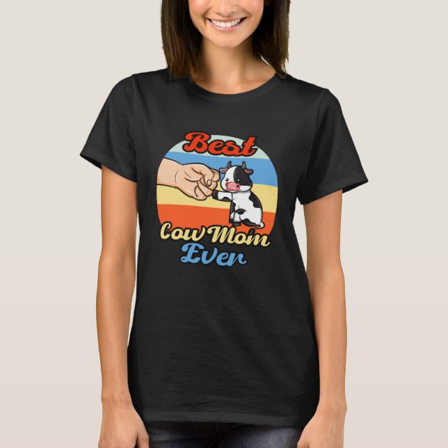 T-shirt Meilleure Maman Vache Ever (Devant)