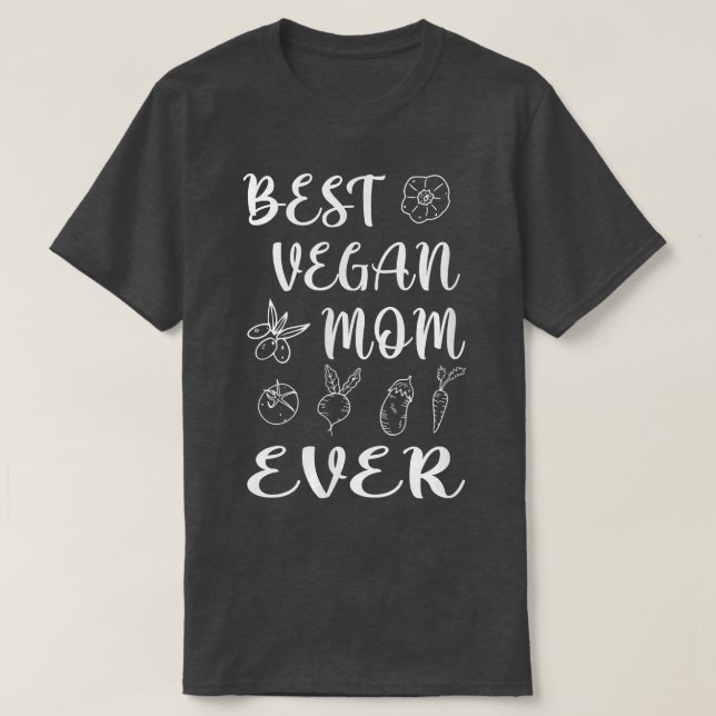 T-shirt Meilleure maman vegan (Design devant)
