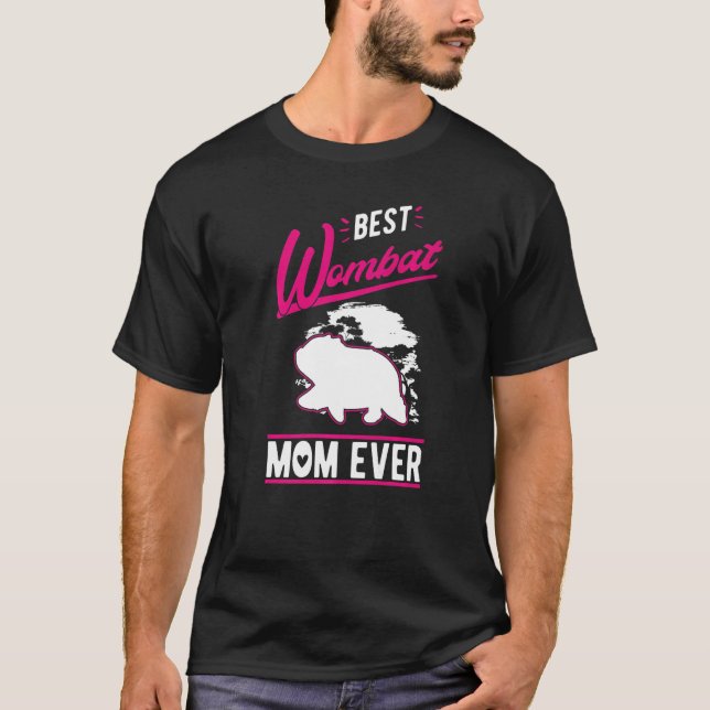 T-shirt Meilleure Maman Wombat de Tous les Temps (Devant)