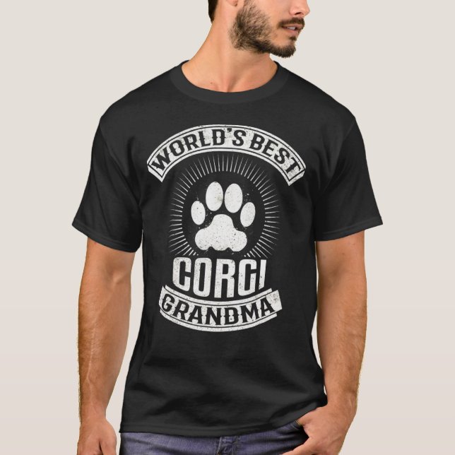 T-shirt Meilleure Mamie Corgi du Monde (Devant)