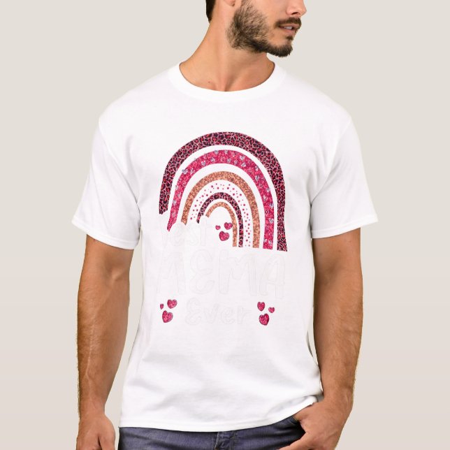 T-shirt Meilleure Mema Arc-en-ciel Mignonne (Devant)