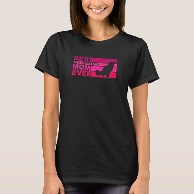 T-shirt Meilleure Mère de Chat Nebelung pour Femmes (Devant)