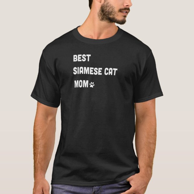 T-shirt Meilleure Mère de Chat Siamois Femmes  Chat (Devant)