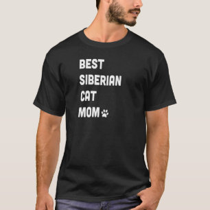 T-shirt Meilleure Mère de Chat Sibérien Femmes  Chat