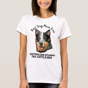 T-shirt Meilleure mère de chien Australian Stumpy Tail Cat