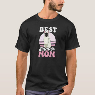 T-shirt Meilleure mère siamoise chat siamois