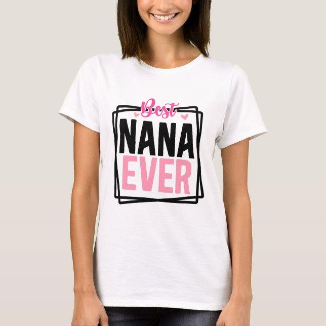 T-shirt Meilleure Nana Typographie (Devant)
