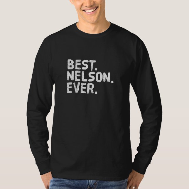 T-shirt Meilleure Nelson Hommes Ever Idée du Père (Devant)