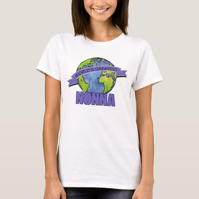 T-shirt Meilleure Nonna du Monde (Devant)