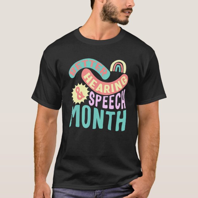 T-shirt Meilleure oreille orthophoniste Mois Langue Pathol (Devant)