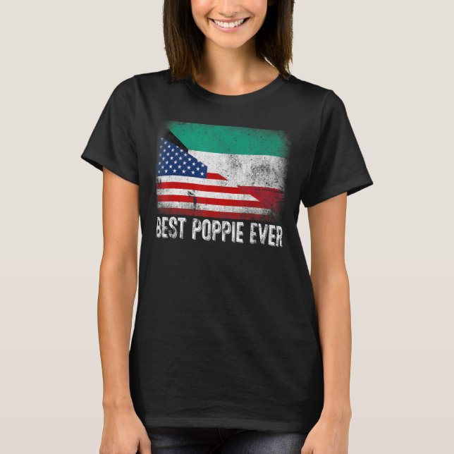 T-shirt Meilleure pâté jamais Américain Koweït Drapeau Dra (Devant)