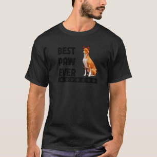T-shirt Meilleure Paw Ever Basenji Papa Fête des pères Ani