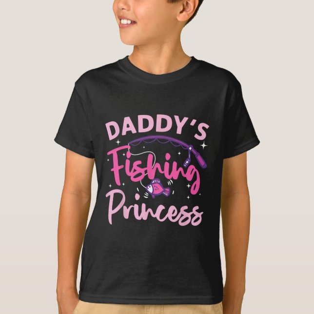 T-shirt Meilleure Pêche Pour Femmes Filles Enfants B Fishe (Devant)