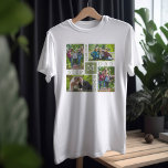 T-shirt Meilleure photo Stepdad Ever 4<br><div class="desc">Meilleur t-shirt personnalisé Stepdad Ever - parfait pour la fête des pères ou l'anniversaire de papa. Le modèle photo est mis en place pour vous afin de créer votre propre collage photo unique avec 4 de vos photos de famille préférées. Les photos sont divisées avec le libellé "meilleur pas papa...</div>