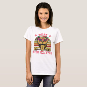T-shirt Meilleure Pittie Maman Jamais Pitbull Aimants