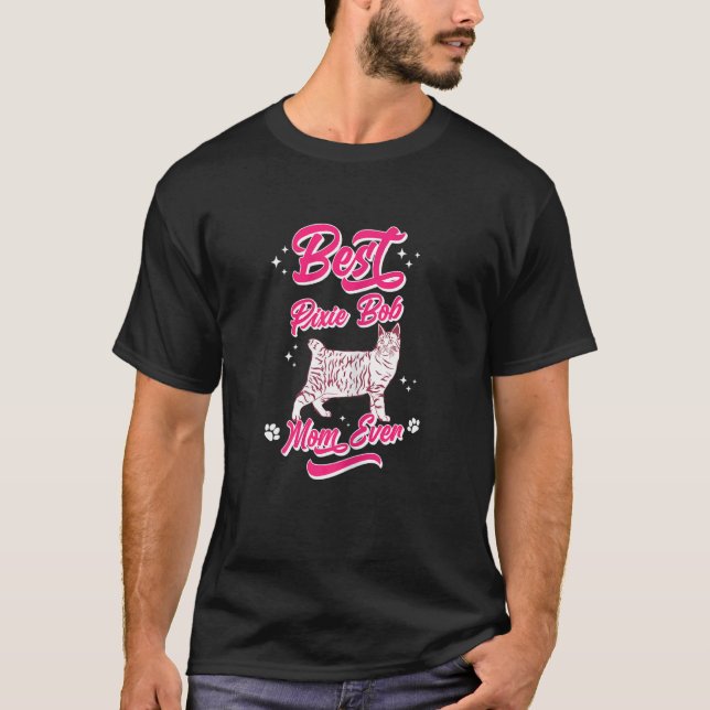 T-shirt Meilleure Pixie Bob Cat Maman Pour Toujours Femme (Devant)