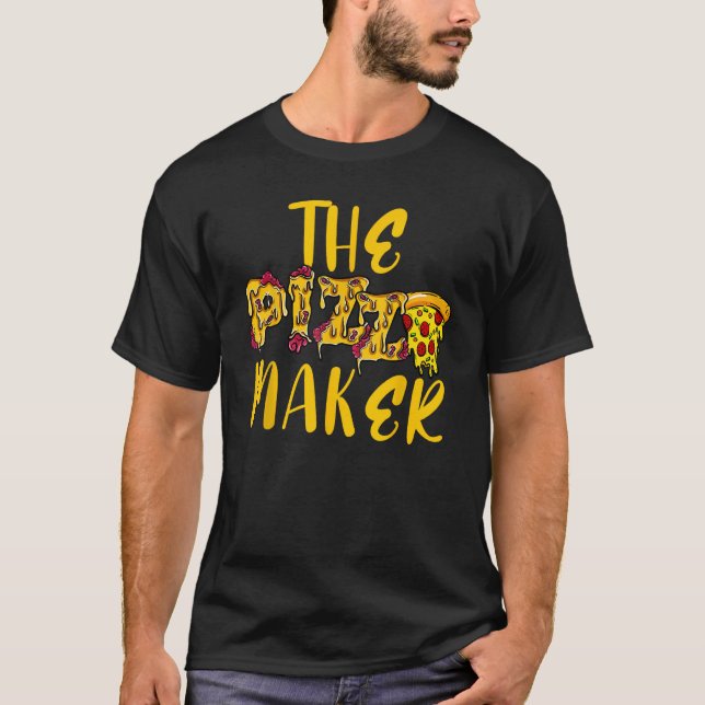 T-shirt Meilleure Pizza Baker Funny Pizza Maker Pizzeria I (Devant)